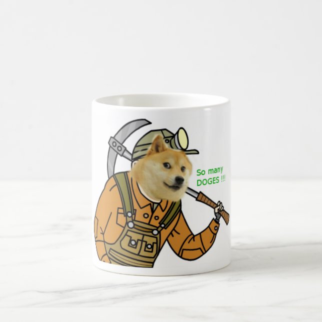 Mining Shibe Coffee Cup (Center)