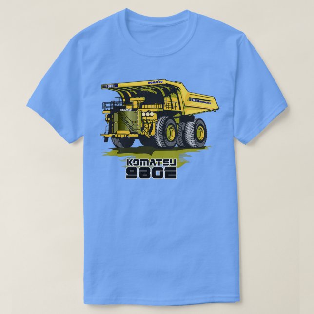 Mining Truck Komatsu 980E T-Shirt (Design Front)