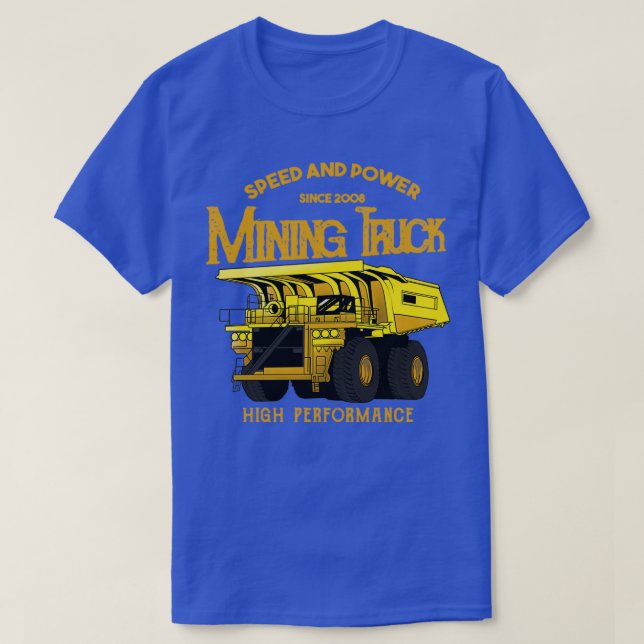 Mining Truck Vintage T-Shirt (Design Front)