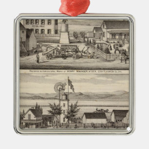Mininger, Dennis & Hauschildt residences Metal Tree Decoration