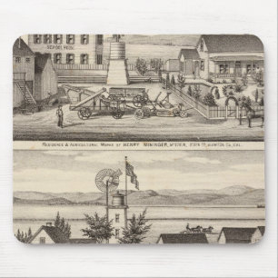 Mininger, Dennis & Hauschildt residences Mouse Pad