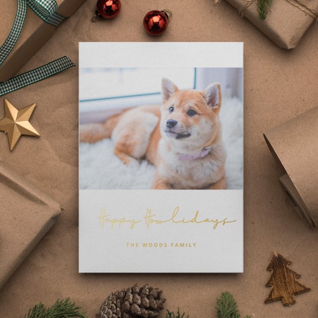 Mininimalist Happy Howlidays Dog photo (Creator Uploaded)