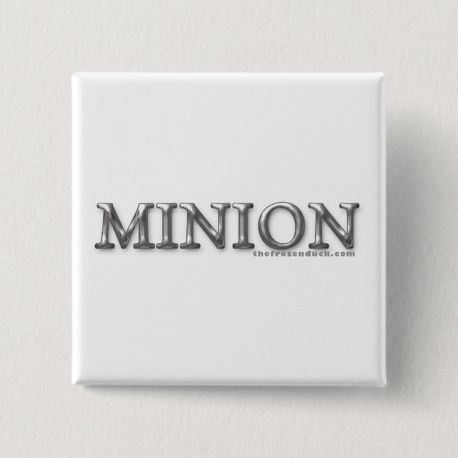 Minion 15 Cm Square Badge (Front)