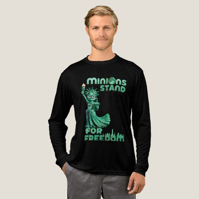 Minions stand for freedom Tri-Blend shirt (Full Front)