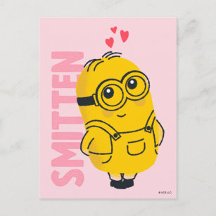 Minions Valentine's Day   Dave - Smitten Postcard
