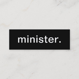 Minister Business Card