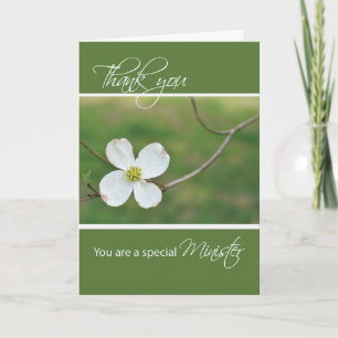 Minister Thank You Dogwood Blossom Card