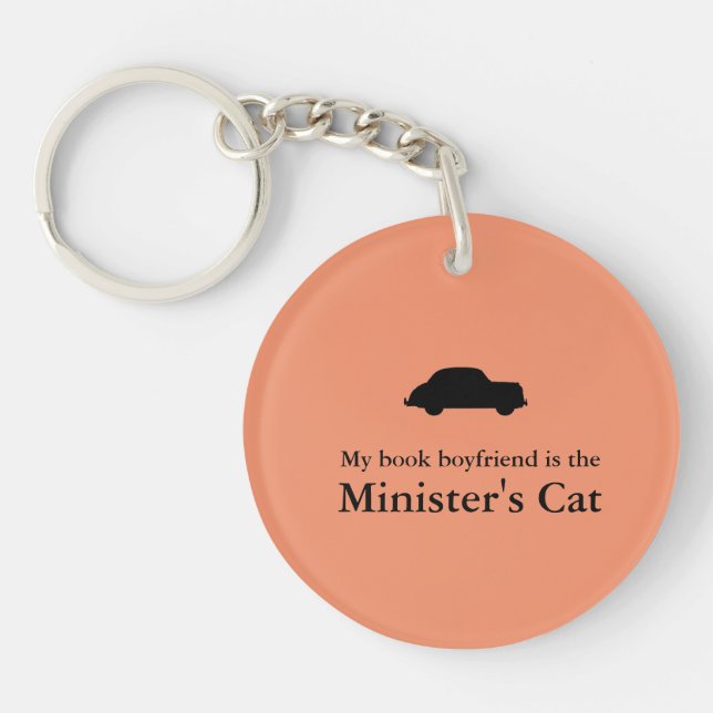 Minister's Cat Keychain-The Rank and File on back Key Ring (Front)