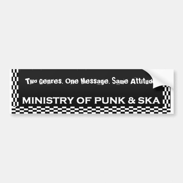 MINISTRY BUMPER STICKER (Front)