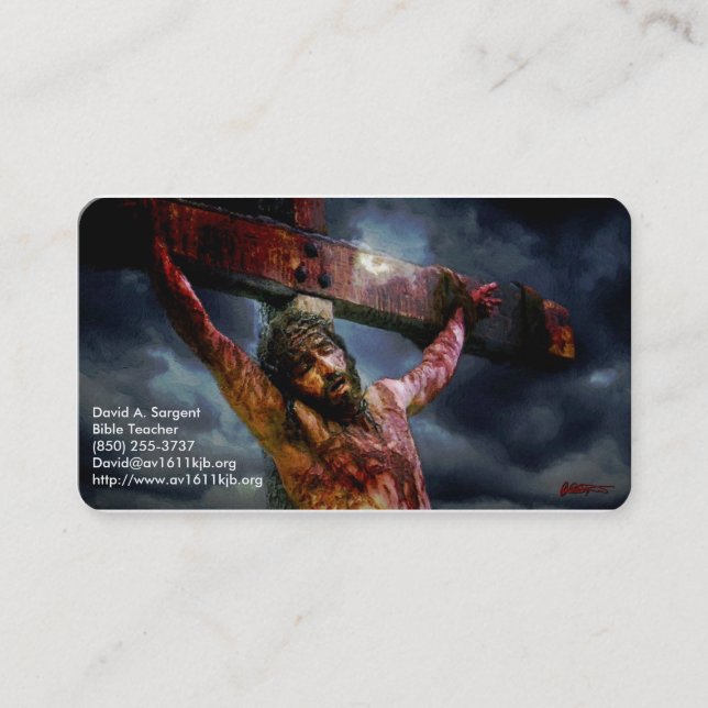 Ministry Card, 3.5" x 2.0", 100 pack Business Card (Front)