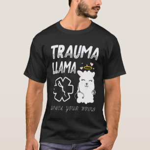 Ministry Of Trauma Llama Alpaca Your Wound Llama L T-Shirt