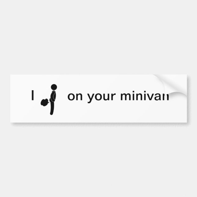 Minivan bumper sticker (Front)