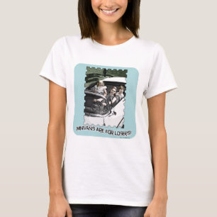 Minivans Are For Losers Funny Retro Art Motto T-Shirt