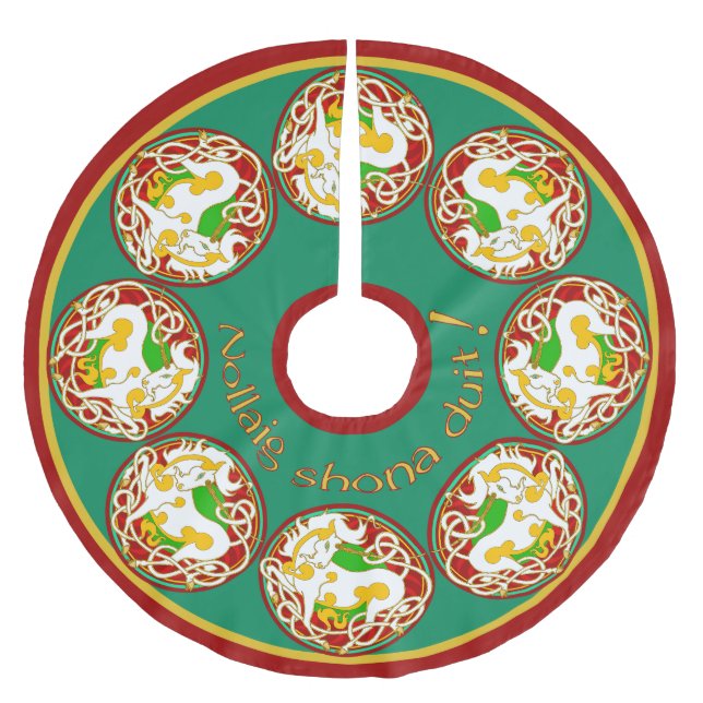 Mink Holidaze 2017 Unicorn Tree Skirt (Front)