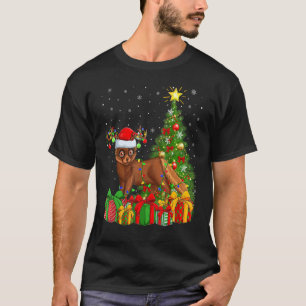 Mink Xmas Holiday Santa Mink Christmas Tree T-Shirt