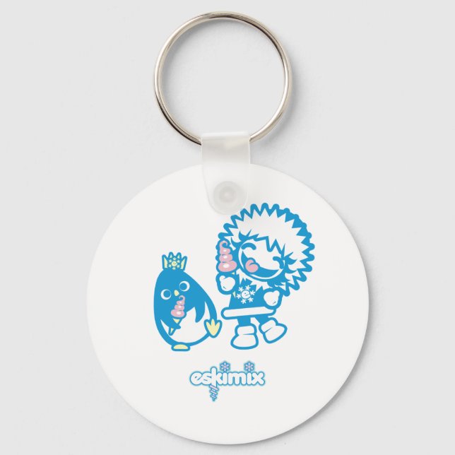 Minky and Rocky Key Ring (Front)