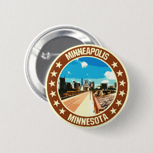 Minneapolis 6 Cm Round Badge