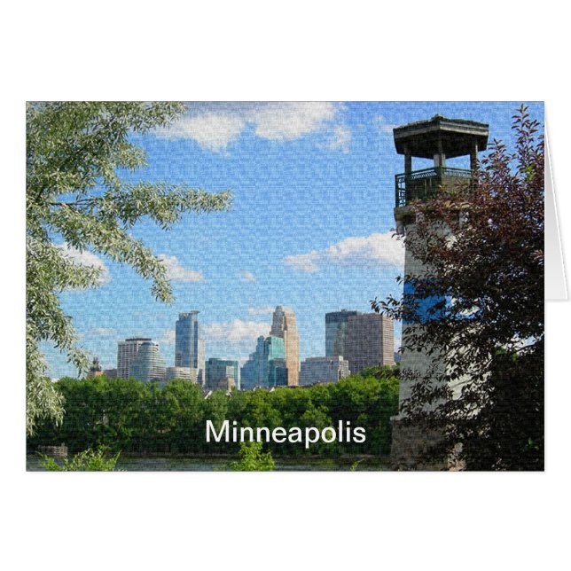 Minneapolis and Boom Island Lighthouse (Front Horizontal)