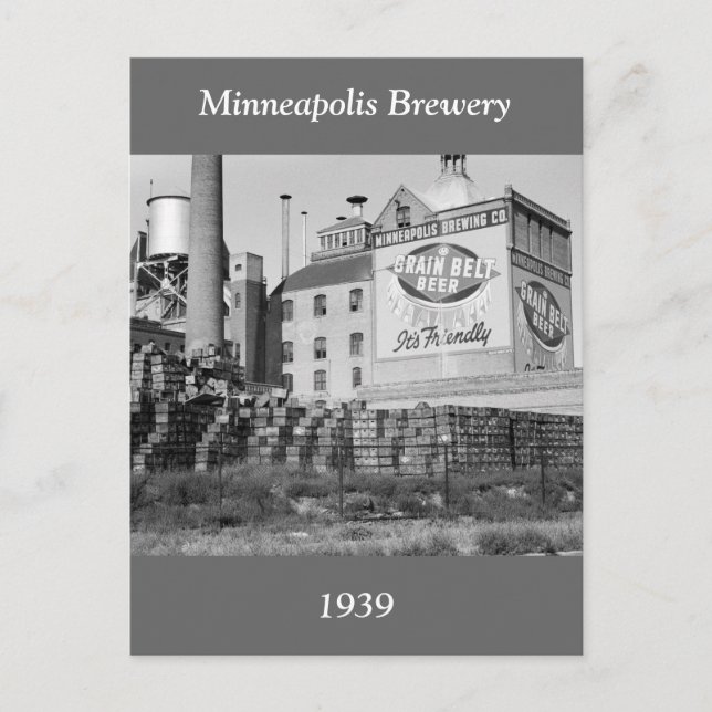 Minneapolis Brewery, 1930s Postcard (Front)