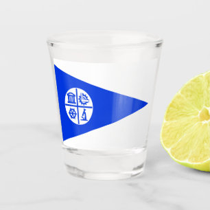 Minneapolis city flag shot glass