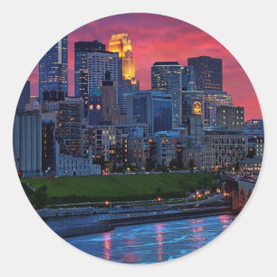 Minneapolis Eye Candy Classic Round Sticker