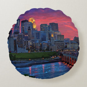 Minneapolis Eye Candy Round Cushion