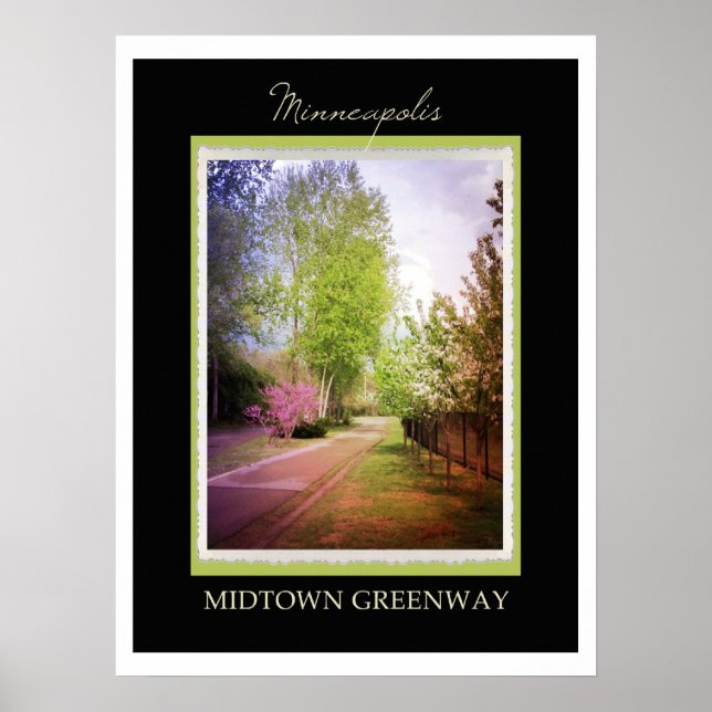 Minneapolis Midtown Greenway Poster (Front)