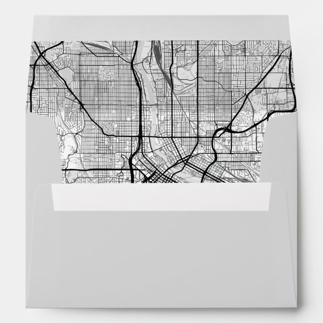 Minneapolis, Minnesota City Map Envelope (Back (Bottom))