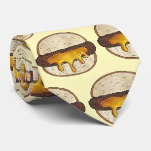 Minneapolis Minnesota Jucy Juicy Lucy Cheeseburger Tie