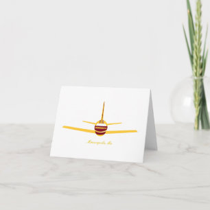 Minneapolis Minnesota MN Aeroplane Logo Card