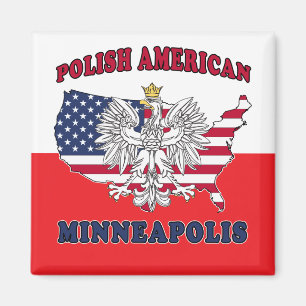 Minneapolis Minnesota Polish Magnet