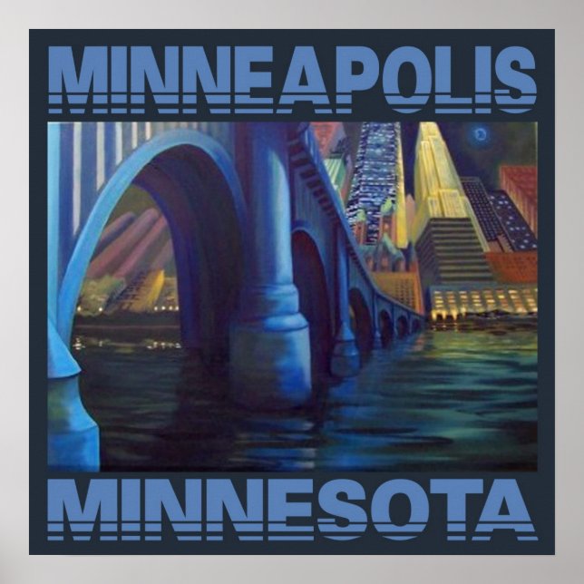 MINNEAPOLIS MINNESOTA POSTER (Front)
