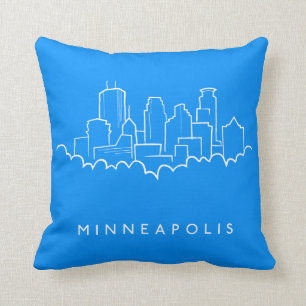 Minneapolis, Minnesota Skyline Cushion