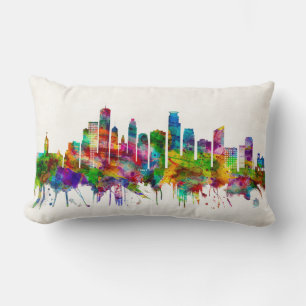 Minneapolis Minnesota Skyline Lumbar Cushion