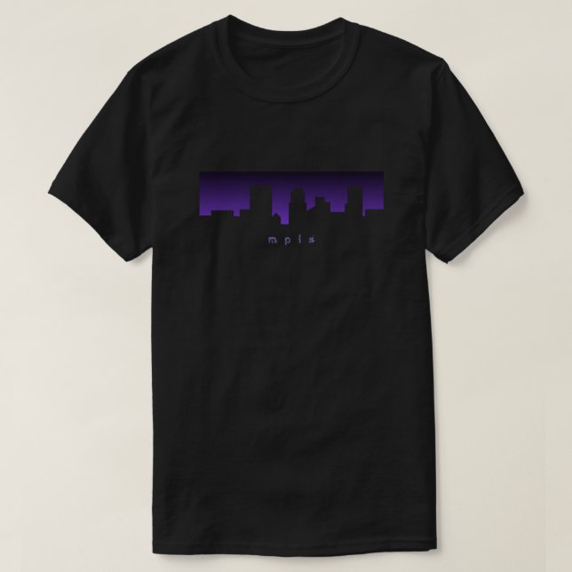 Minneapolis Minnesota Skyline MPLS T-Shirt (Design Front)