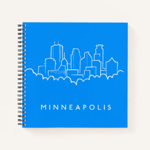 Minneapolis, Minnesota Skyline Notebook