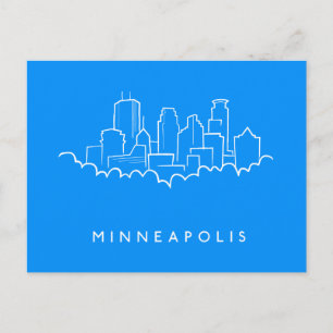 Minneapolis, Minnesota Skyline Postcard