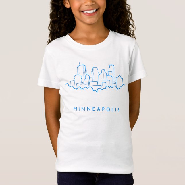 Minneapolis, Minnesota Skyline T-Shirt (Front)