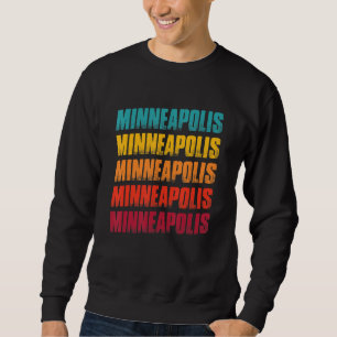 Minneapolis Minnesota Souvenir - Retro Vintage Min Sweatshirt