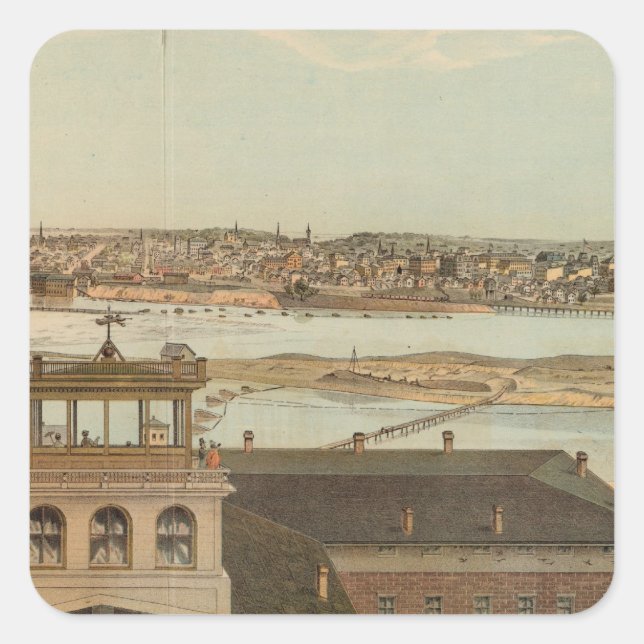 Minneapolis, Minnesota Square Sticker (Front)