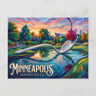 Minneapolis Sculpture Garden Minnesota Postcard