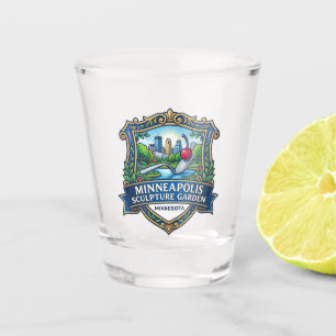 Minneapolis Sculpture Garden Minnesota USA Shot Glass