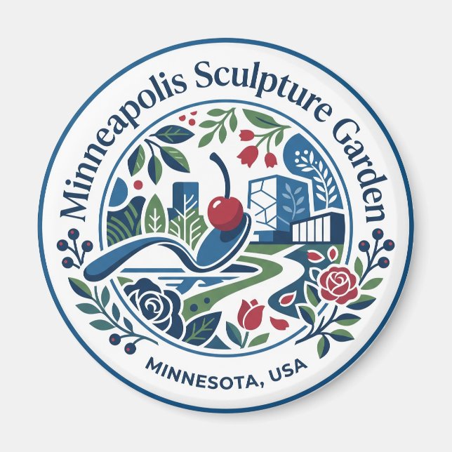 Minneapolis Sculpture Garden USA Magnet (Front)