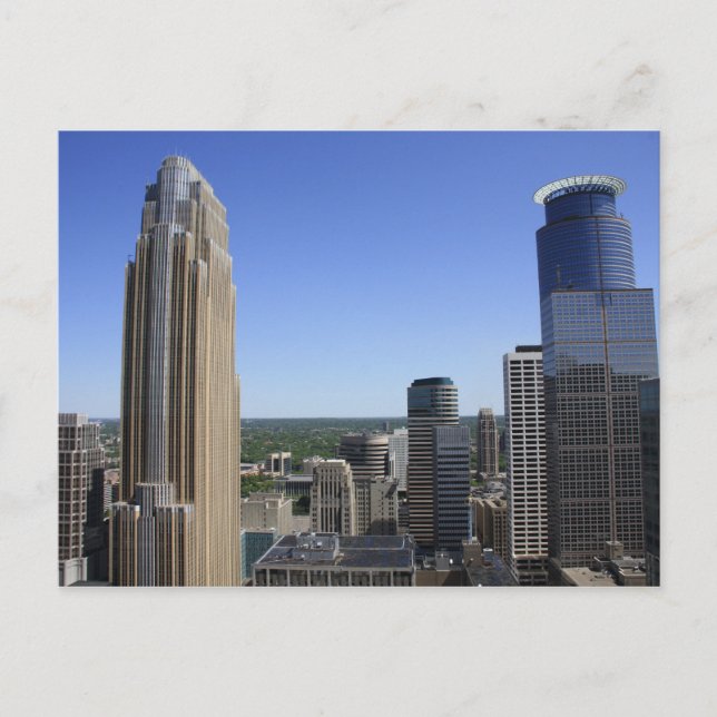 Minneapolis Skyline from the Foshay Tower Postcard (Front)