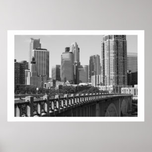 Minneapolis Skyline In Daylight Poster
