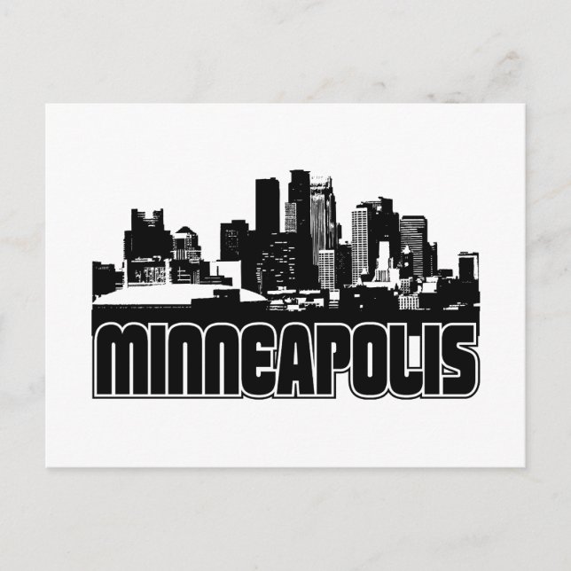 Minneapolis Skyline Postcard (Front)