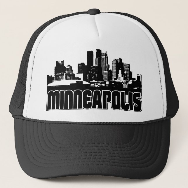 Minneapolis Skyline Trucker Hat (Front)