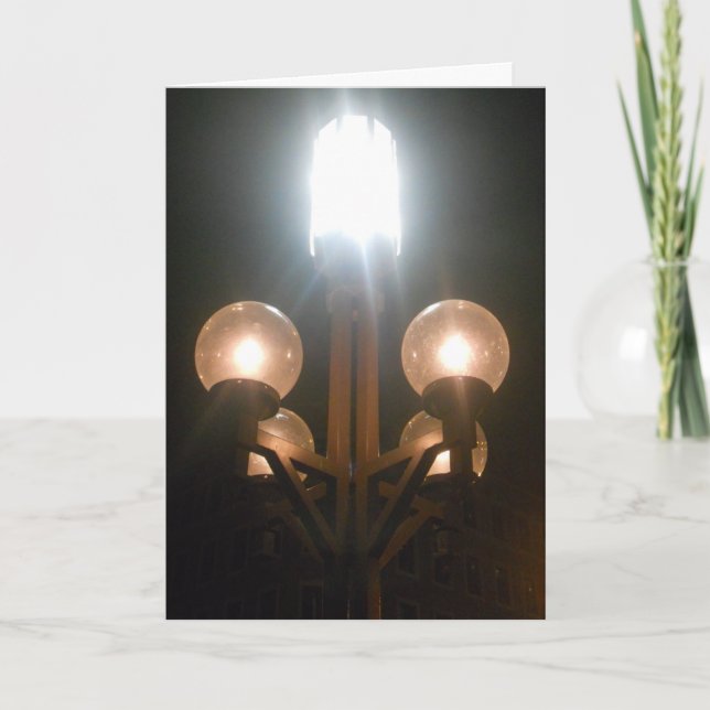 "Minneapolis Streetlights" Get Well Card (Front)