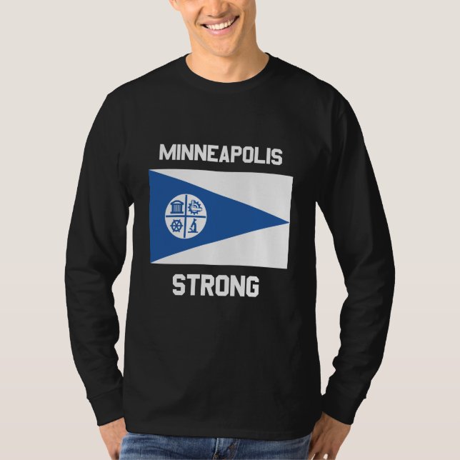 Minneapolis Strong Basic Long Sleeve T-Shirt (Front)