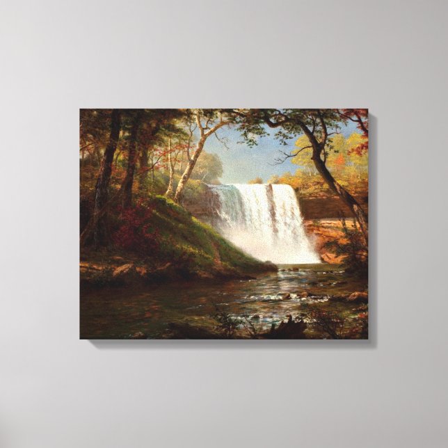 Minnehaha Falls, an Albert Bierstadt artwork Canvas Print (Front)